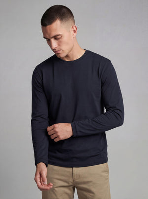 Men's Midweight Cotton Long-Sleeve Crewneck