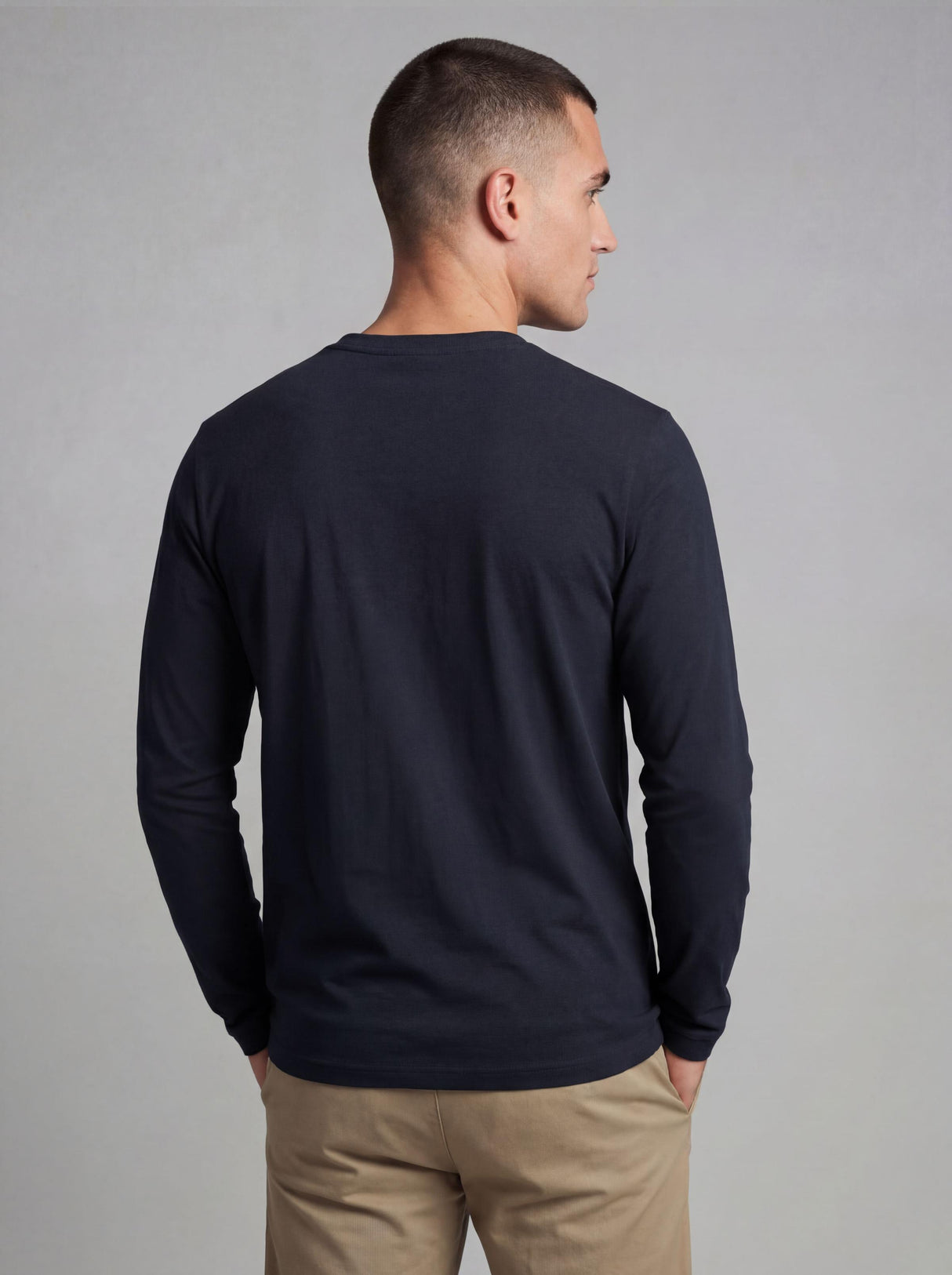 Men's Midweight Cotton Long-Sleeve Crewneck