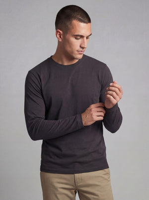 Men's Midweight Cotton Long-Sleeve Crewneck