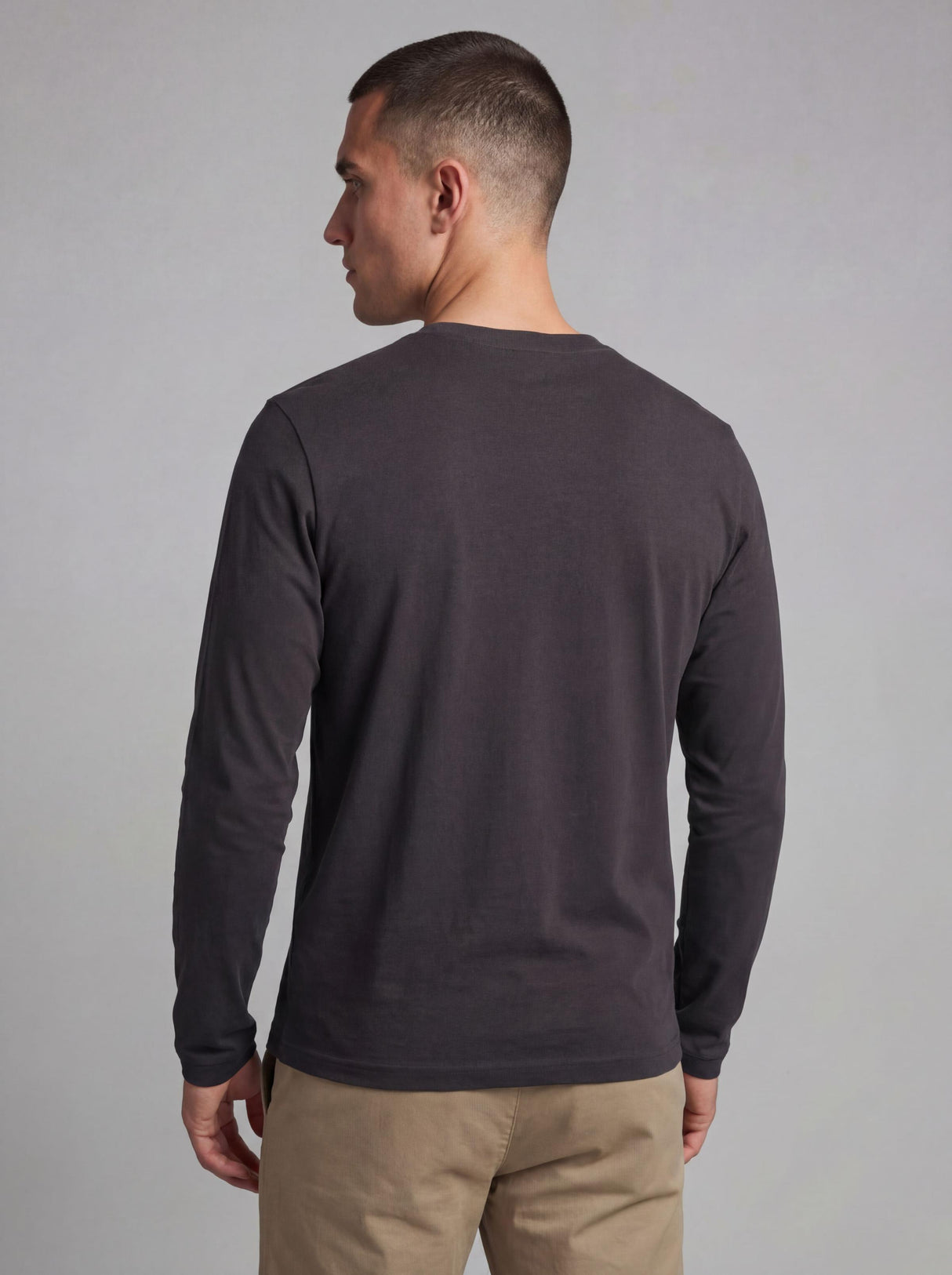 Men's Midweight Cotton Long-Sleeve Crewneck
