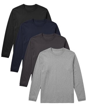 Men's Midweight Cotton Long-Sleeve Crewneck