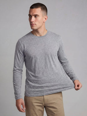 Men's Midweight Cotton Long-Sleeve Crewneck