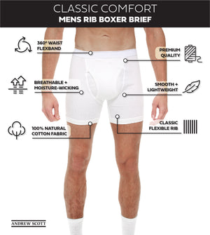 Men's Big & Tall Cotton Boxer Briefs