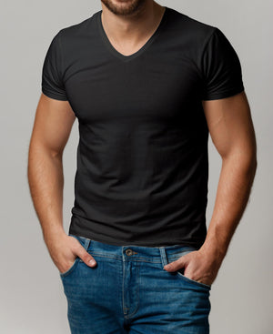 Men's V-Neck Short Sleeve Undershirts