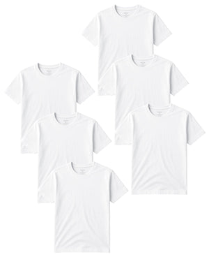 Men's Classic Short Sleeve Cotton Undershirts, Crew Neck T Shirt (Multi-Pack)