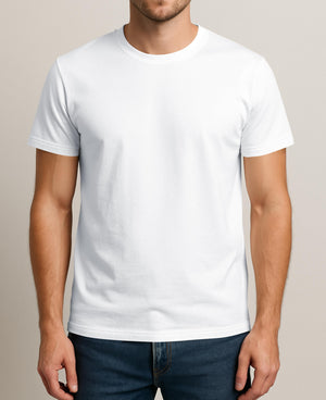 Men's Classic Short Sleeve Cotton Undershirts, Crew Neck T Shirt (Multi-Pack)