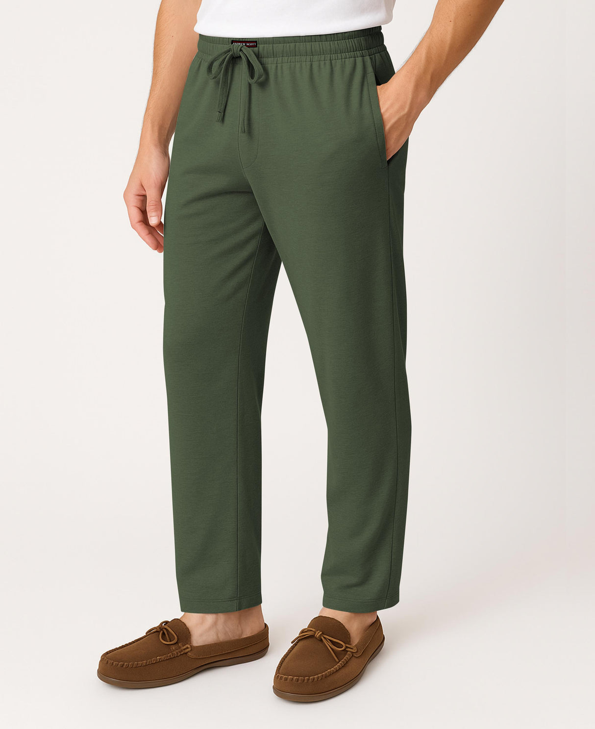 Men's Lounge Pants Soft & Light Cotton Drawstring Pants