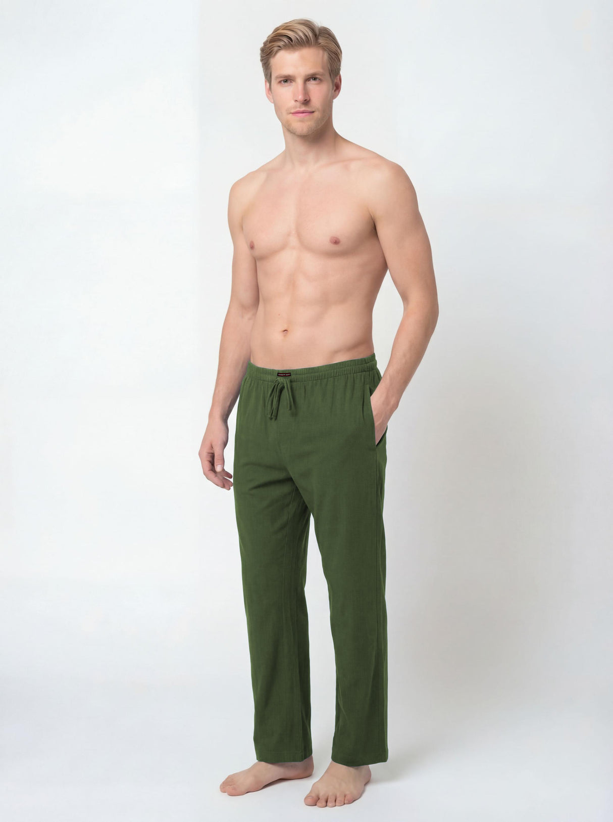 Men's Lounge Pants Soft & Light Cotton Drawstring Pants