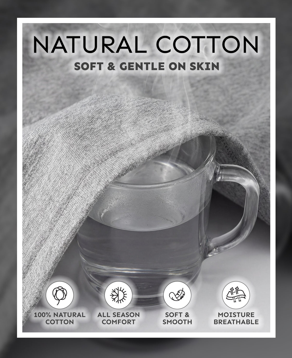 Men's Lounge Pants Soft & Light Cotton Drawstring Pants