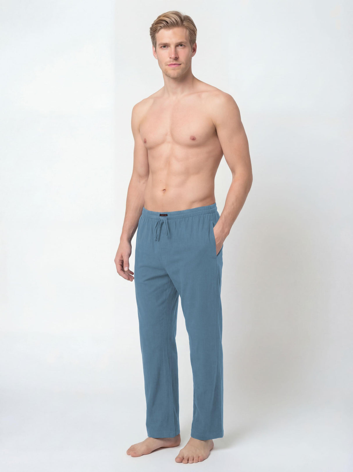 Men's Lounge Pants Soft & Light Cotton Drawstring Pants