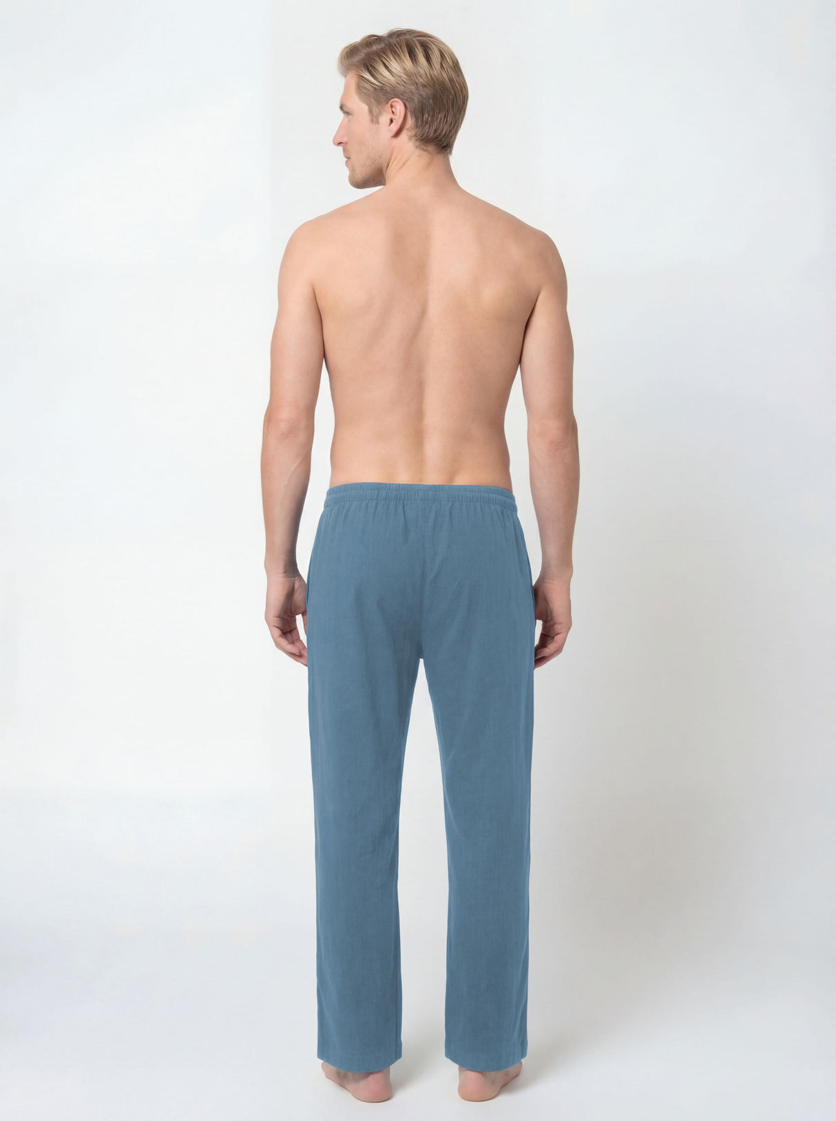 Men's Lounge Pants Soft & Light Cotton Drawstring Pants