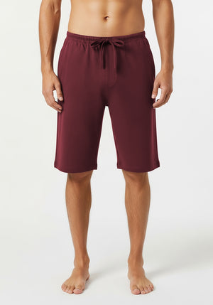 Men's Soft & Light Cotton Drawstring Yoga Lounge & Sleep Jam Shorts/Jersey Shorts with Pockets (3 Pack)