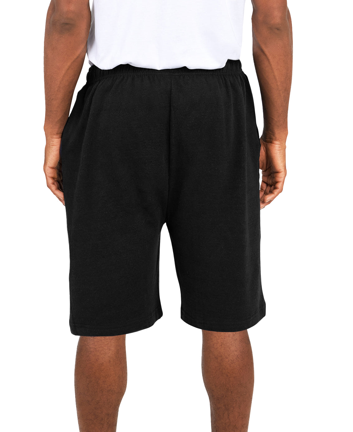 Mens Cotton Knit Athletic Gym Shorts
