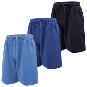 Mens Cotton Knit Athletic Gym Shorts