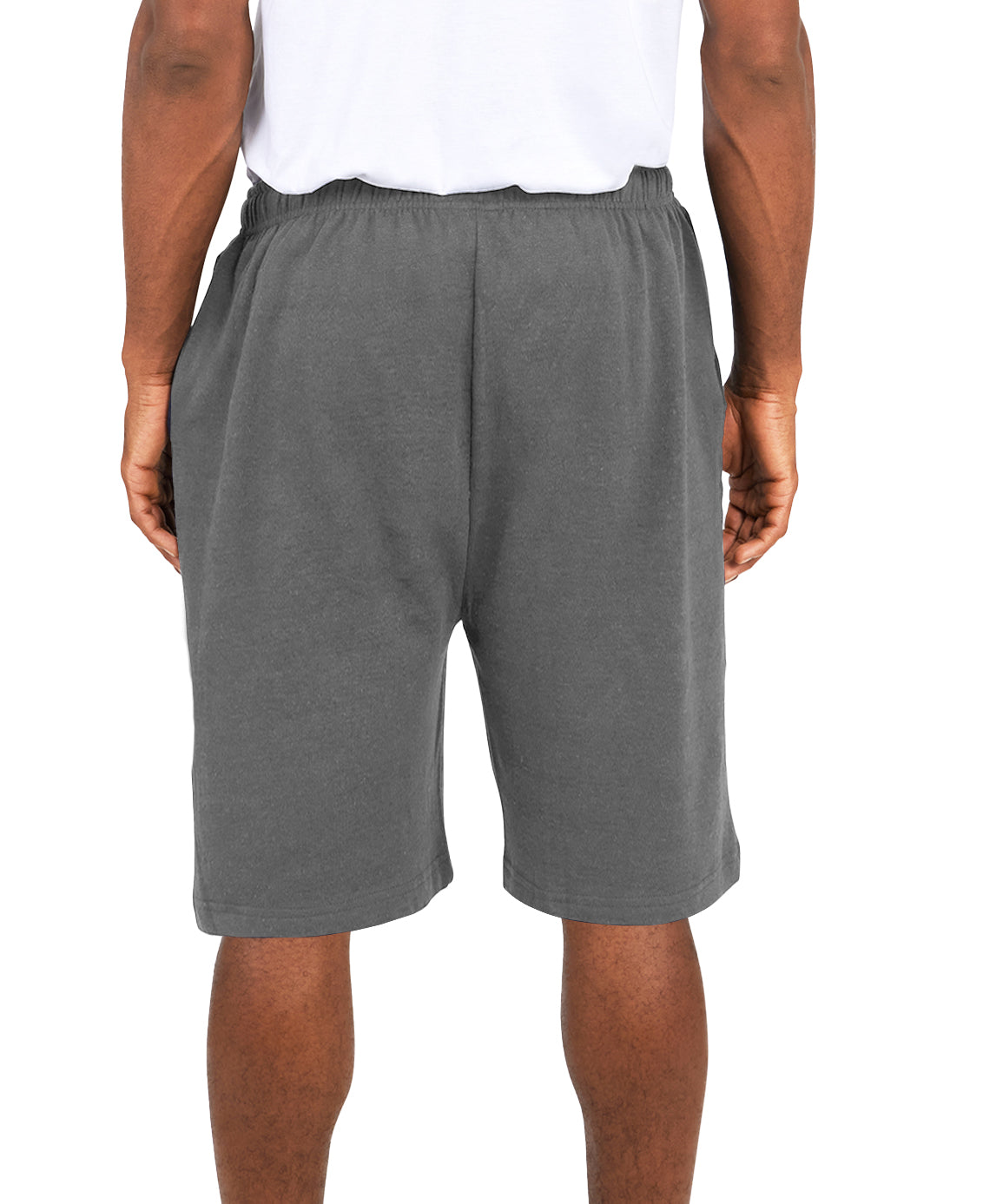 Mens Cotton Knit Athletic Gym Shorts