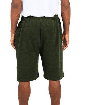 Men's Soft & Light Cotton Drawstring Yoga Lounge & Sleep Jam Shorts/Jersey Shorts with Pockets (3 Pack)