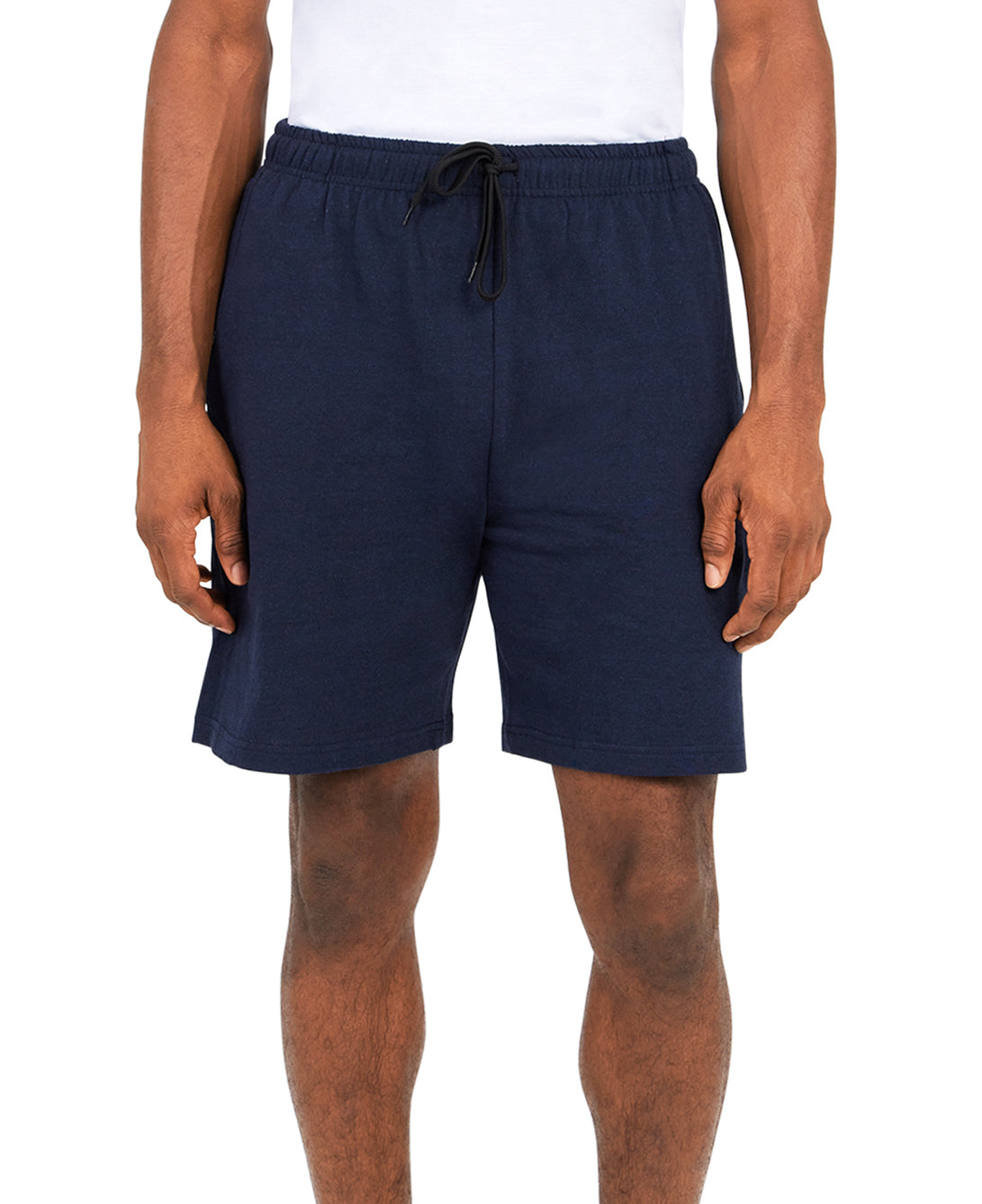 Mens Cotton Knit Athletic Gym Shorts