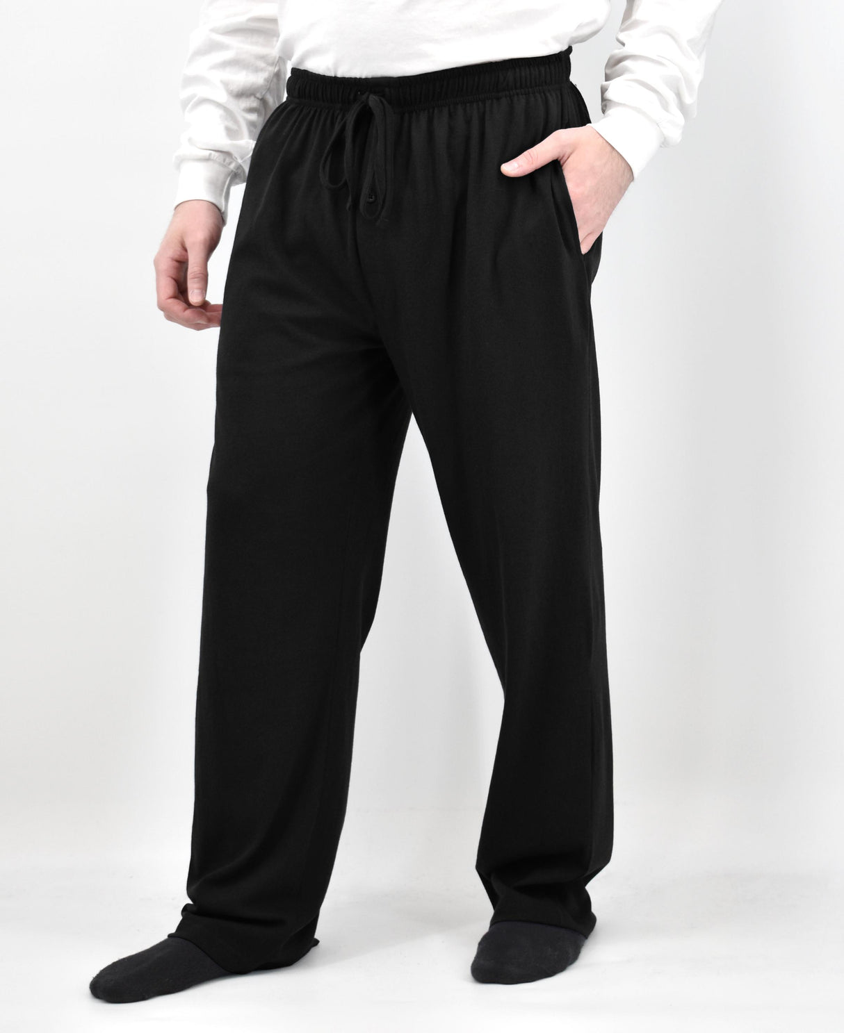 Men's Lounge Pants, Soft & Light Cotton, Drawstring Yoga Lounge & Sleep PJ Pants