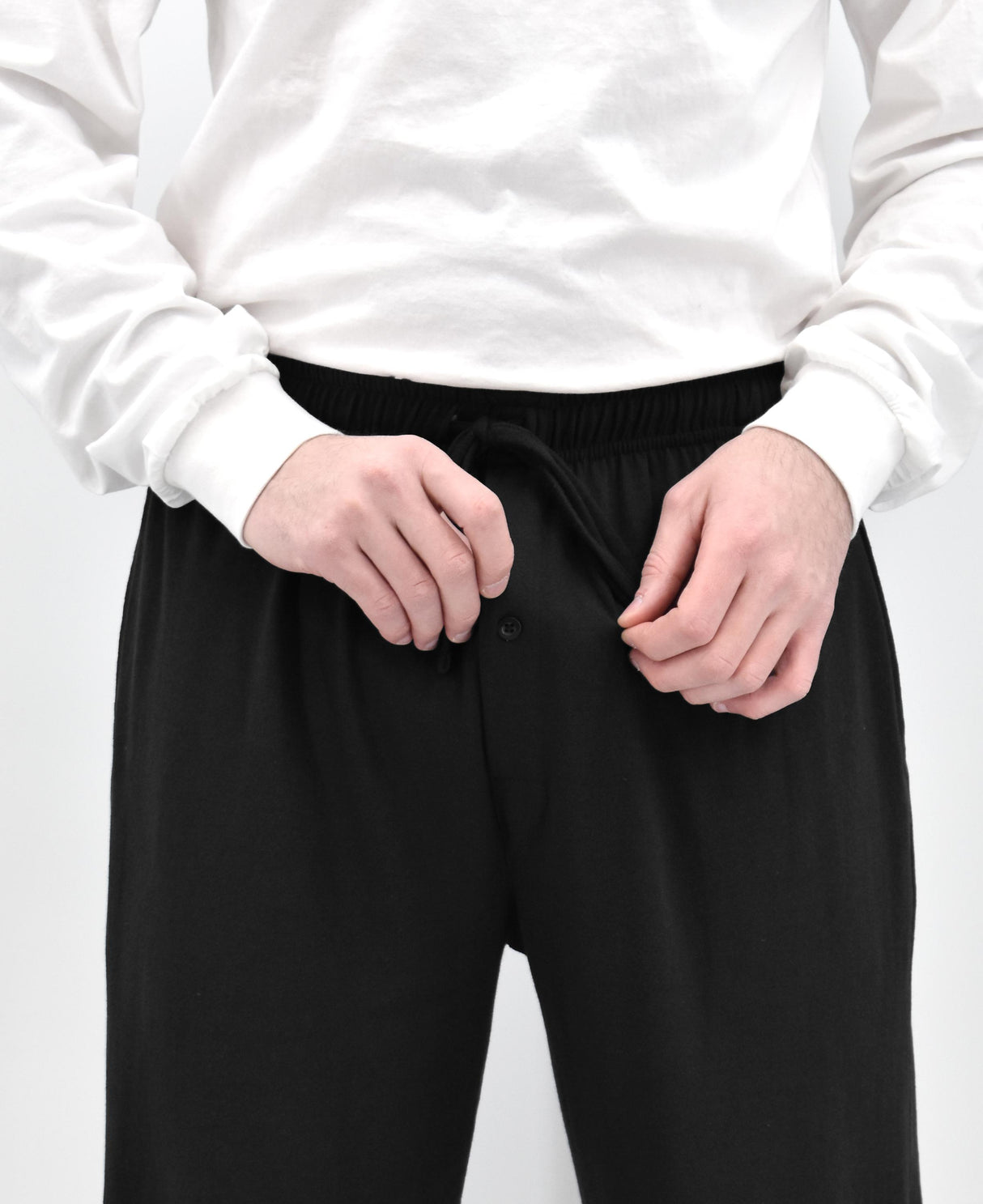 Men's Lounge Pants, Soft & Light Cotton, Drawstring Yoga Lounge & Sleep PJ Pants