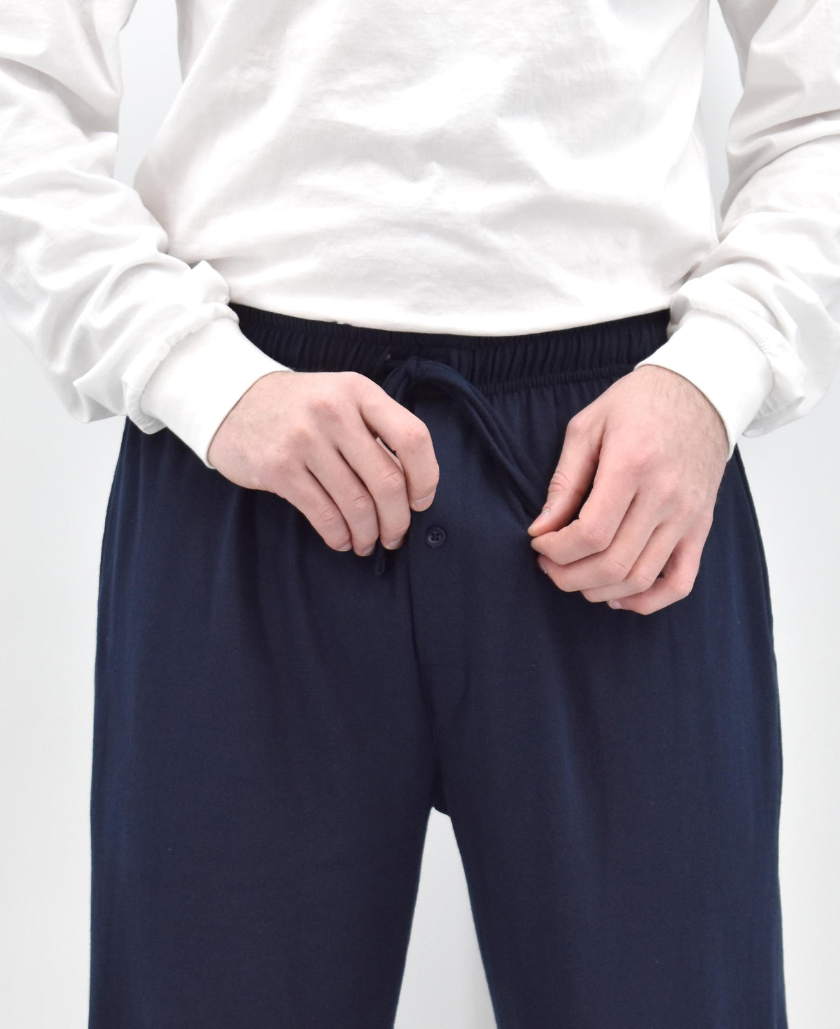 Men's Lounge Pants, Soft & Light Cotton, Drawstring Yoga Lounge & Sleep PJ Pants