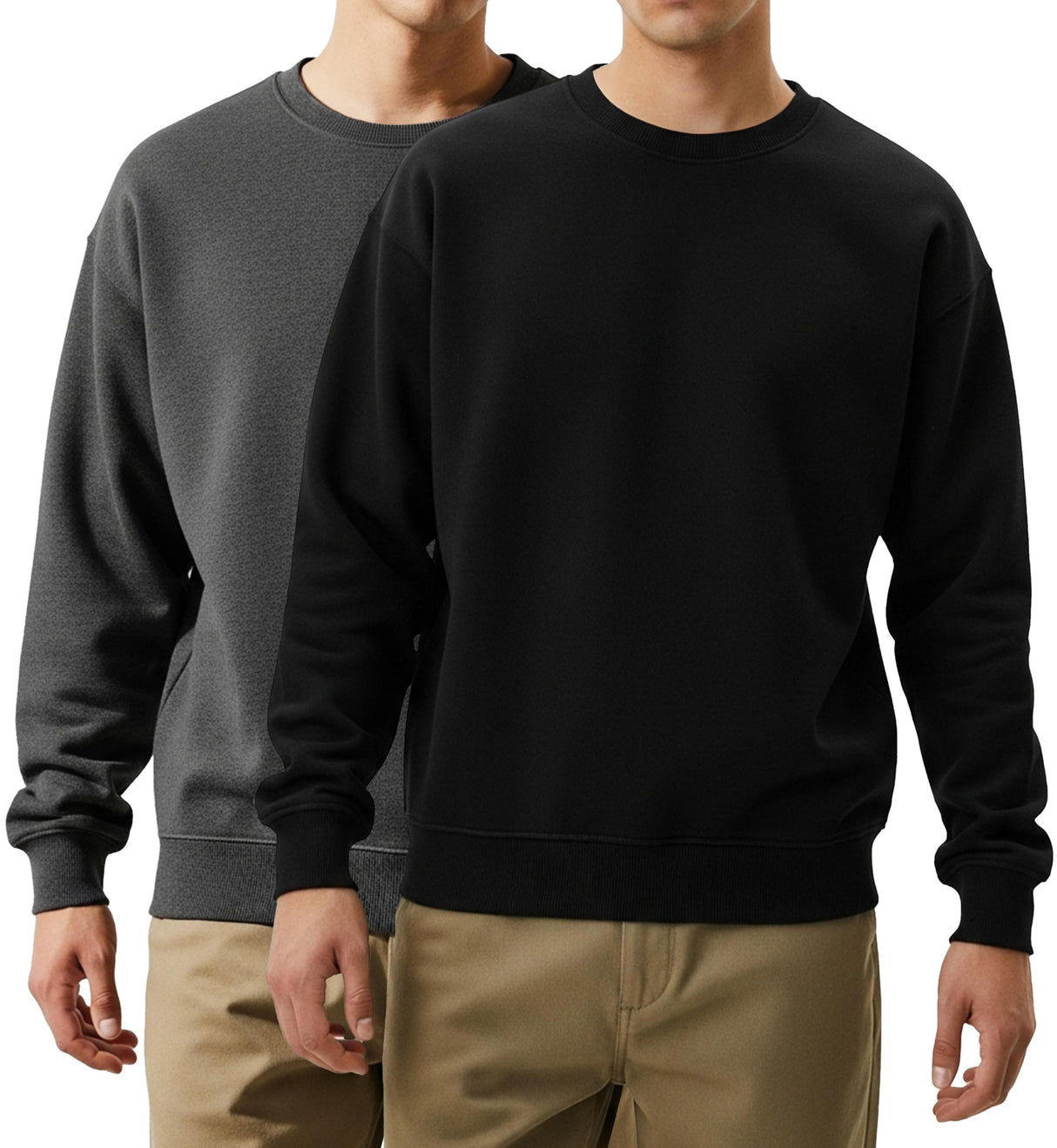 Men's Fleece Crewneck Pullover Sweatshirt