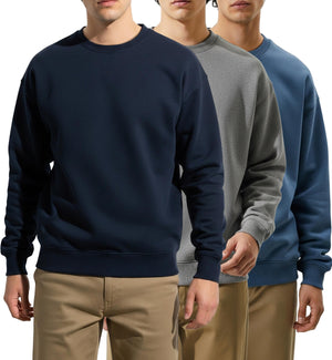 Men's Fleece Crewneck Pullover Sweatshirt