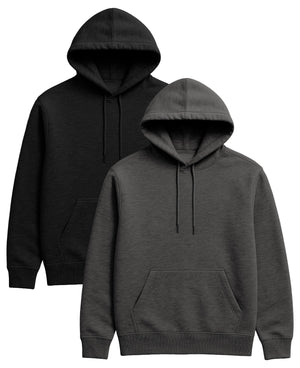 Men's Cotton Hoodie, Soft Midweight Fleece, Pullover Hooded Sweatshirt