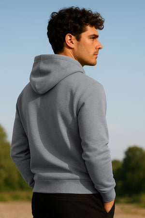 Men's Cotton Hoodie, Soft Midweight Fleece, Pullover Hooded Sweatshirt