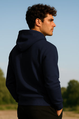 Men's Cotton Hoodie, Soft Midweight Fleece, Pullover Hooded Sweatshirt