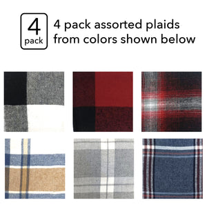 Men's Cotton Flannel Super-Soft Woven Boxer Shorts