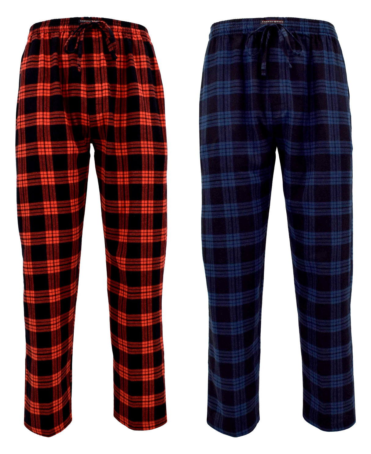 Men's Cotton Super Soft Flannel Plaid Pajama Pants