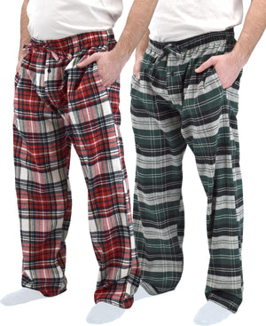 Men's Cotton Super Soft Flannel Plaid Pajama Pants