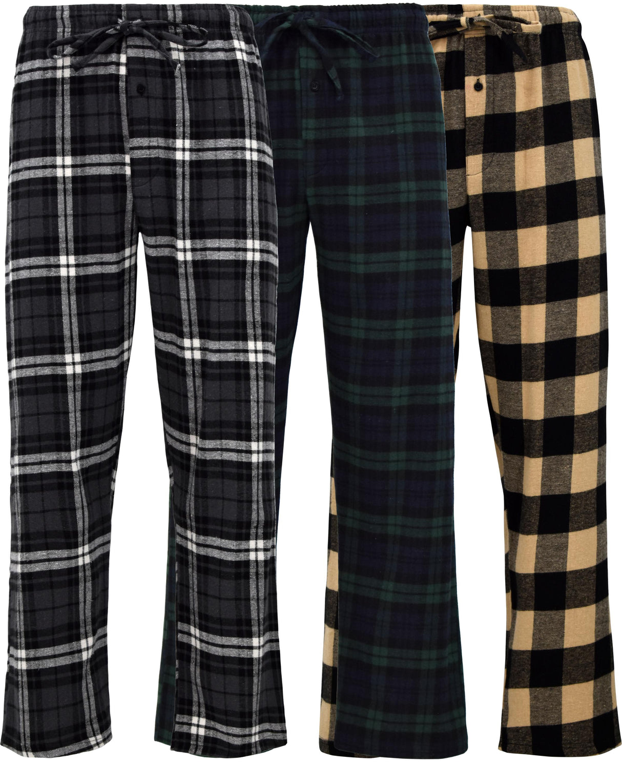 Men's Cotton Super Soft Flannel Plaid Pajama Pants