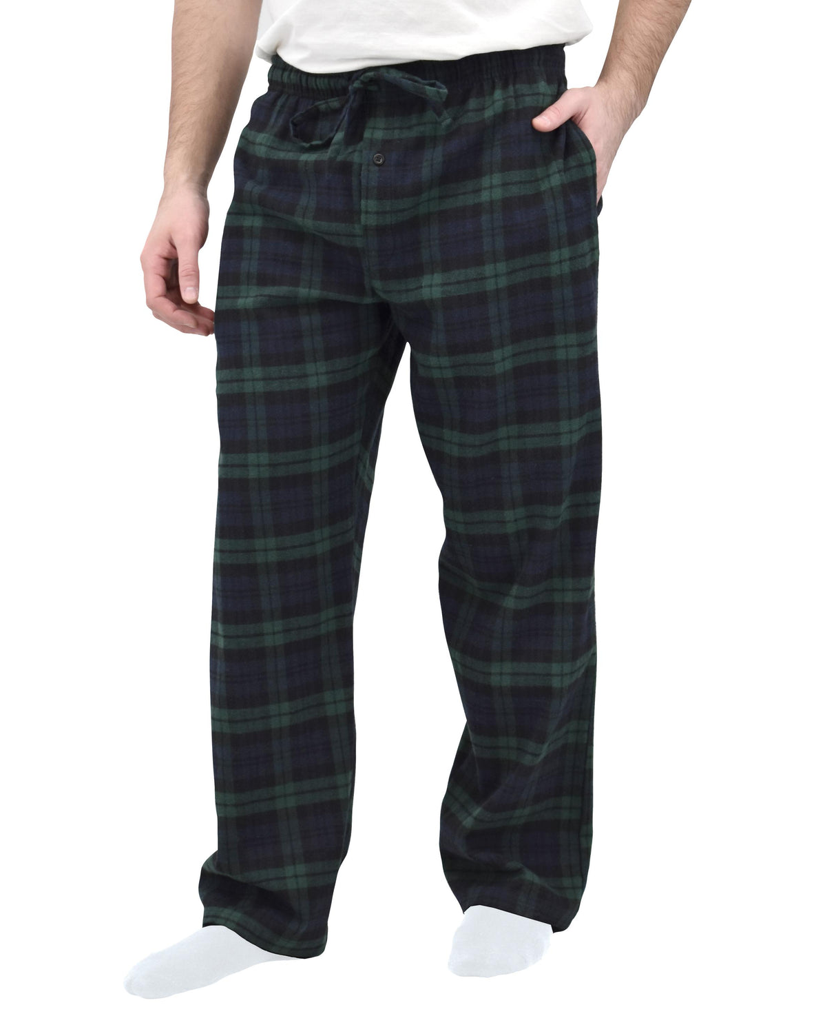 Men's Cotton Super Soft Flannel Plaid Pajama Pants
