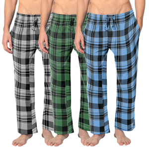 Men's Cotton Super Soft Flannel Plaid Pajama Pants