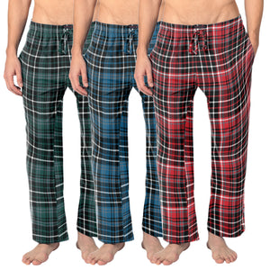 Men's Cotton Super Soft Flannel Plaid Pajama Pants