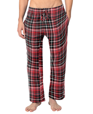 Men's Cotton Super Soft Flannel Plaid Pajama Pants