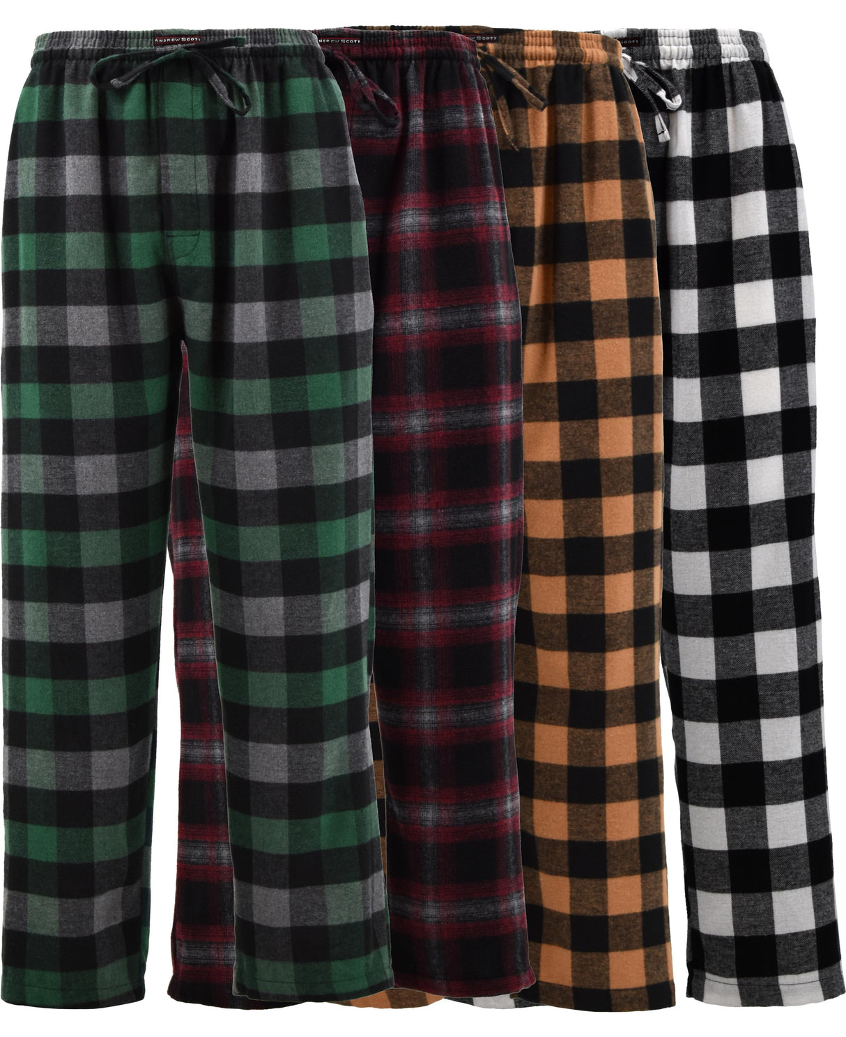 Men's Cotton Super Soft Flannel Plaid Pajama Pants
