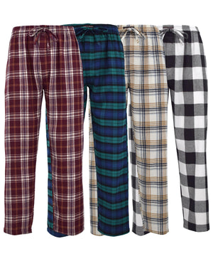 Men's Cotton Super Soft Flannel Plaid Pajama Pants
