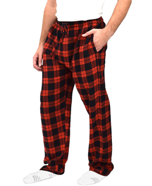 Men's Cotton Super Soft Flannel Plaid Pajama Pants