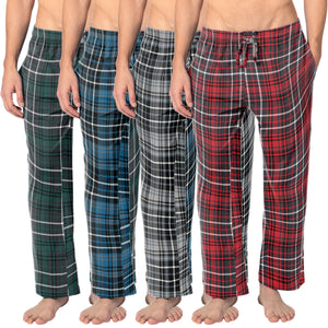 Men's Cotton Super Soft Flannel Plaid Pajama Pants