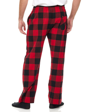 Men's Cotton Super Soft Flannel Plaid Pajama Pants