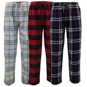Men's Cotton Super Soft Flannel Plaid Pajama Pants