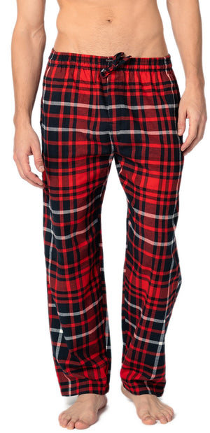 Men's Cotton Super Soft Flannel Plaid Pajama Pants