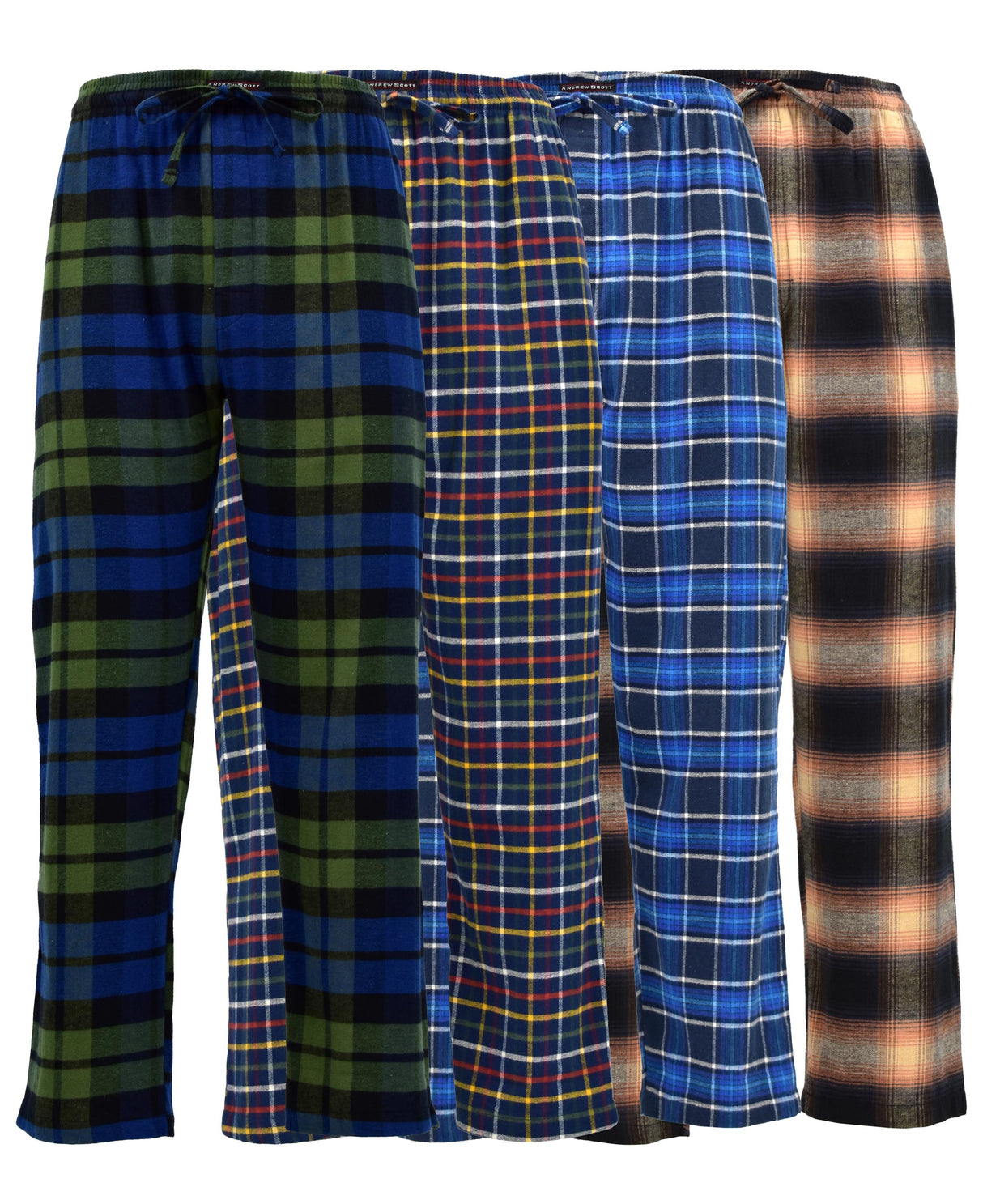 Men's Cotton Super Soft Flannel Plaid Pajama Pants