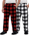 Men's Micro Fleece Plaid Lounge Pants  (Multi-Packs)