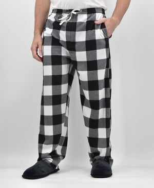 Men's Micro Fleece Plaid Lounge Pants  (Multi-Packs)