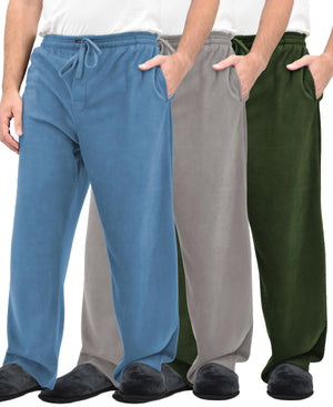 Men's Micro Fleece Plaid Lounge Pants  (Multi-Packs)