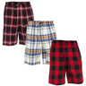 Men's Cotton Flannel Soft Woven Pajama/Lounge Sleep PJ Shorts (MultiPacks)