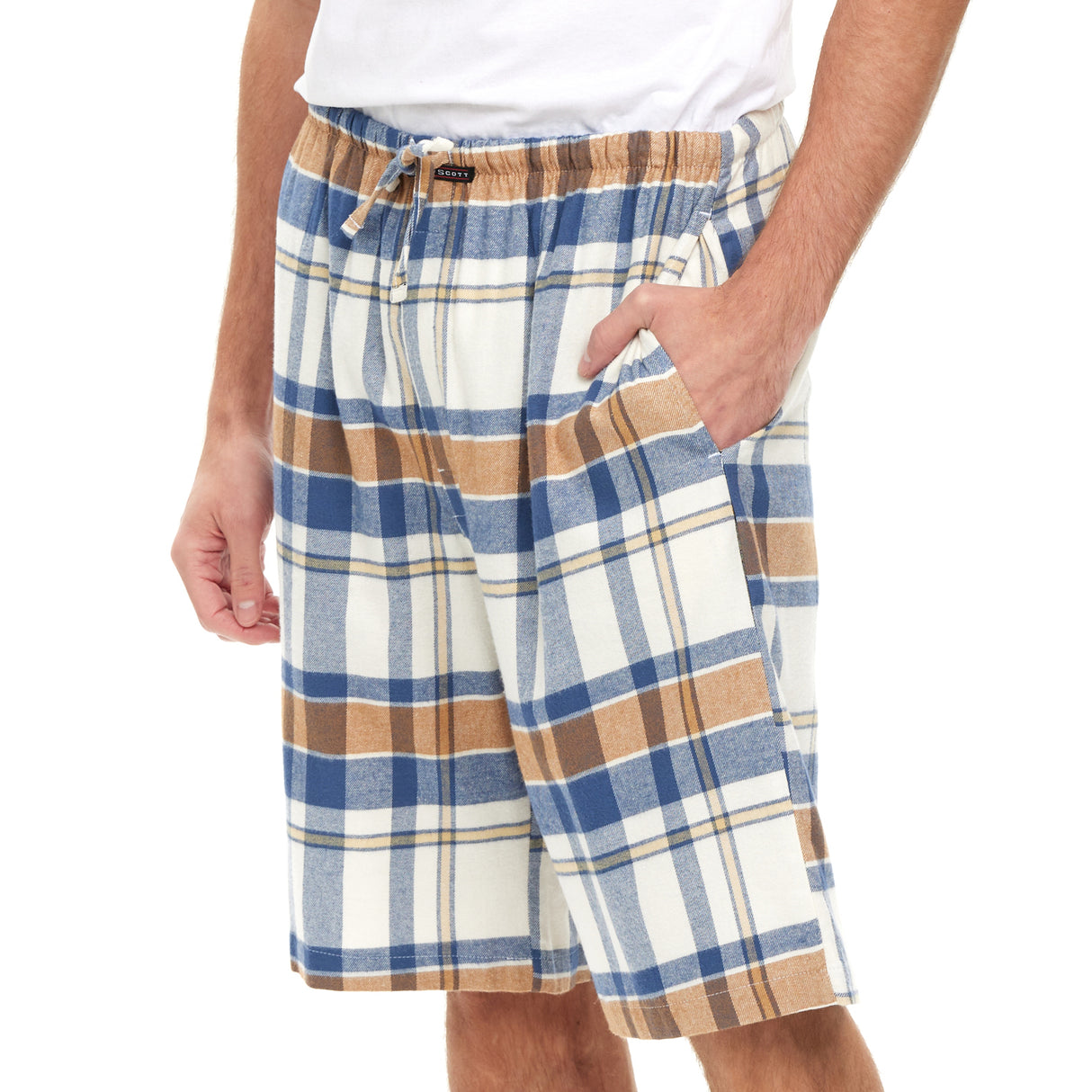 Men's Cotton Flannel Soft Woven Pajama/Lounge Sleep PJ Shorts (MultiPacks)